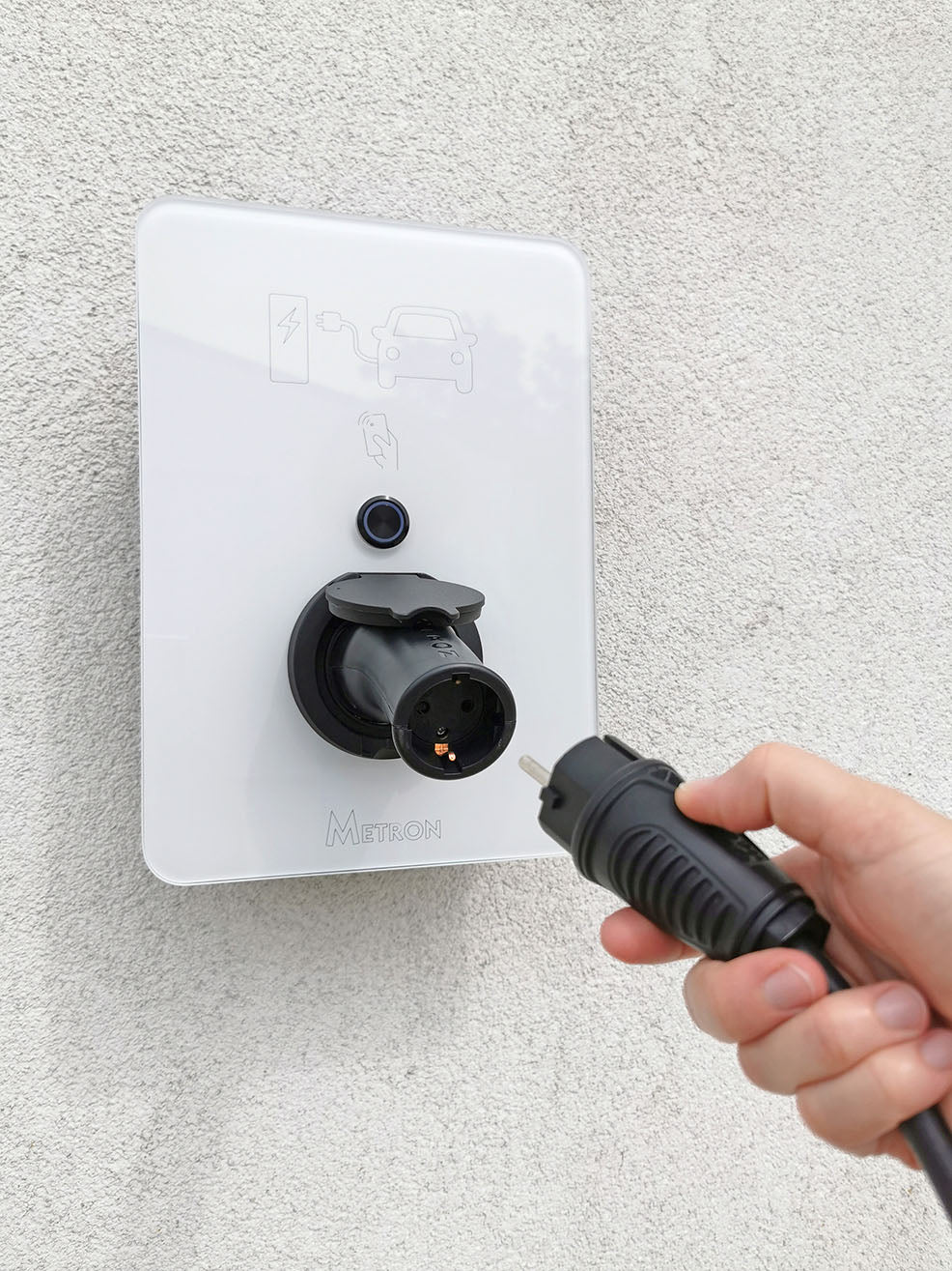 Einfache uns sichere Bedienung des Typ 2 Adapters