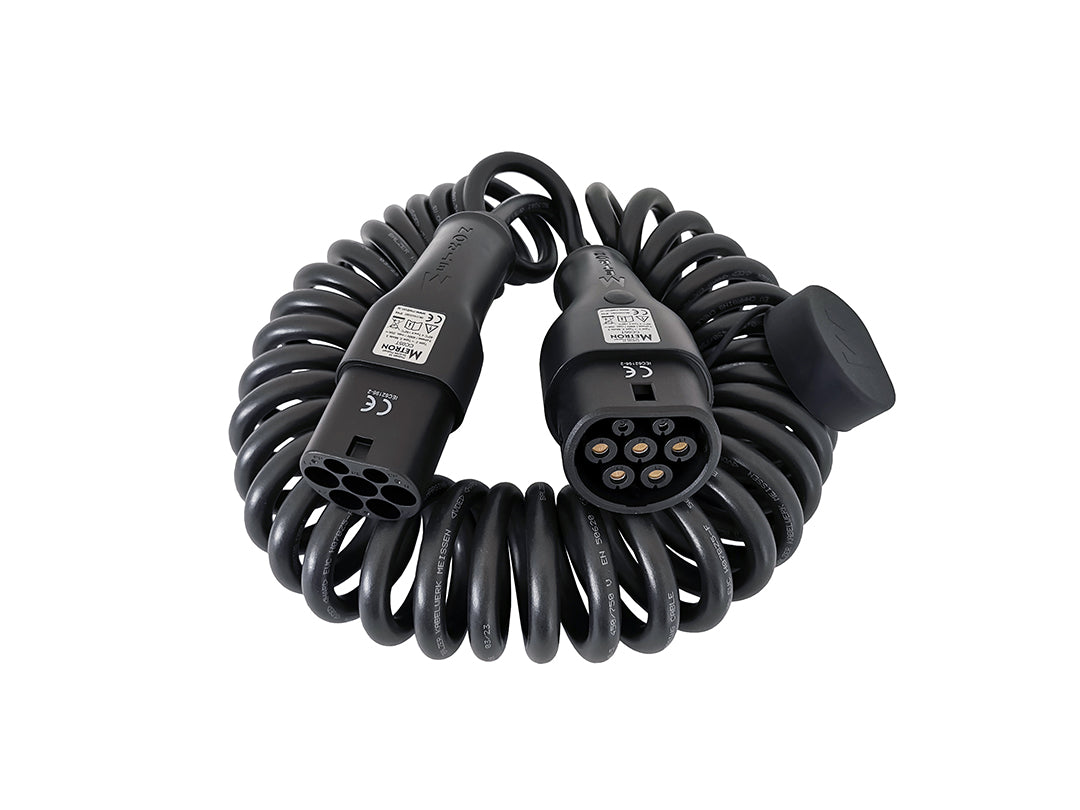 Tesla Typ 2 Ladekabel 11 kW - Charge Port Öffner- und Entsperr-Funktion - Leicht & flexibel- Metron CC05T