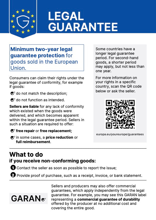 Your legal guarantee rights