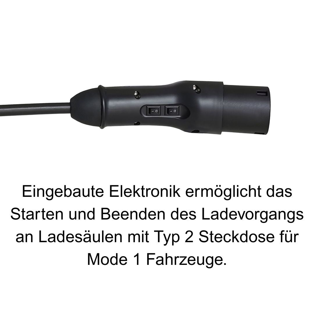 Typ 2 Ladekabel mit Steuerungselektronik für MIA  - Metron AC13